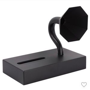 Black metal phonograph Iphone speaker